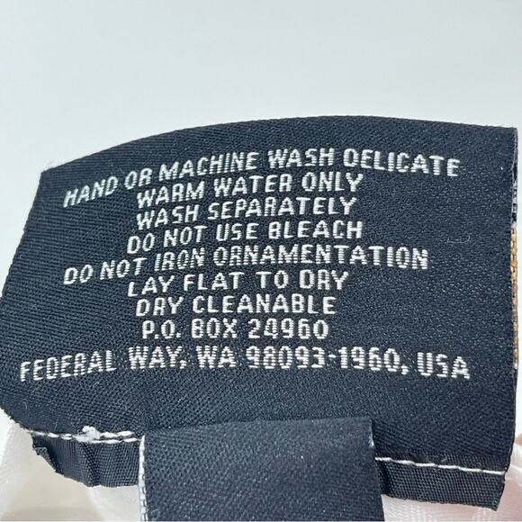 Christine Alexander Cotton Signature White Silver Embellishment Crop Pants 12 - Picture 11 of 11